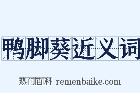 鸭脚葵近义词是什么意思的图片